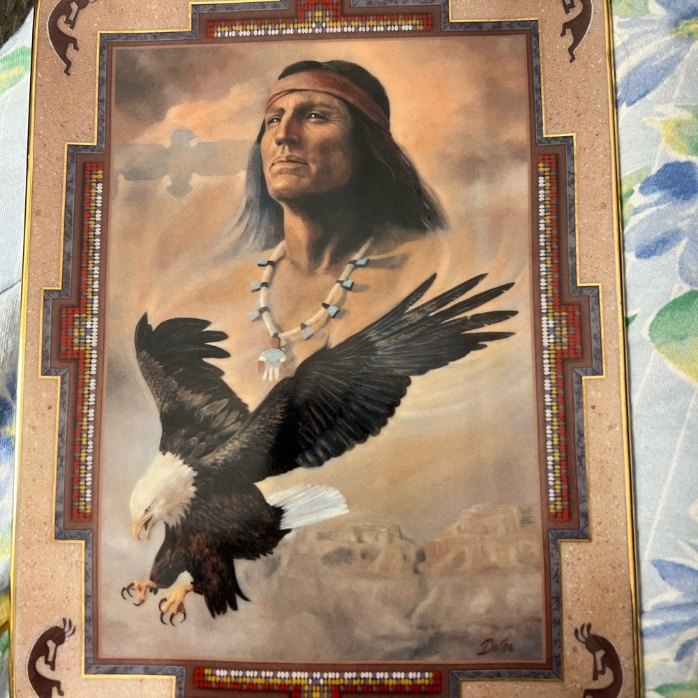 Franklin Mint Heart Like An Eagle Collectors plate number HA3131